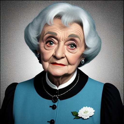 Estelle Getty in Hitchcock Style