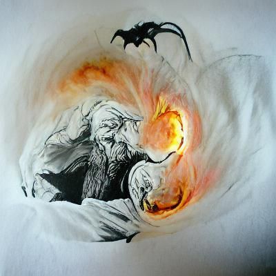 Wizard's Duel with Balrog of Morgoth