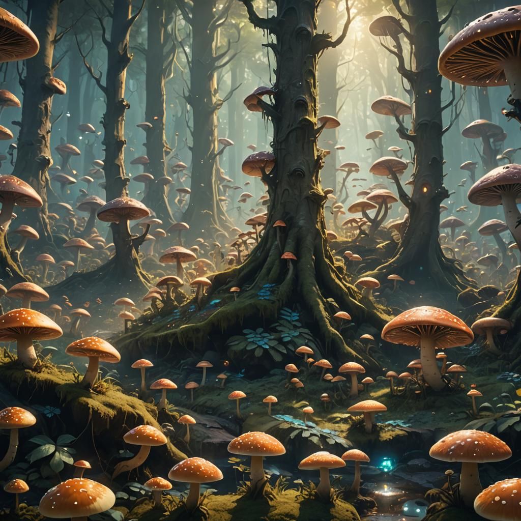 Mystical Forest Gathering of a Million Minions