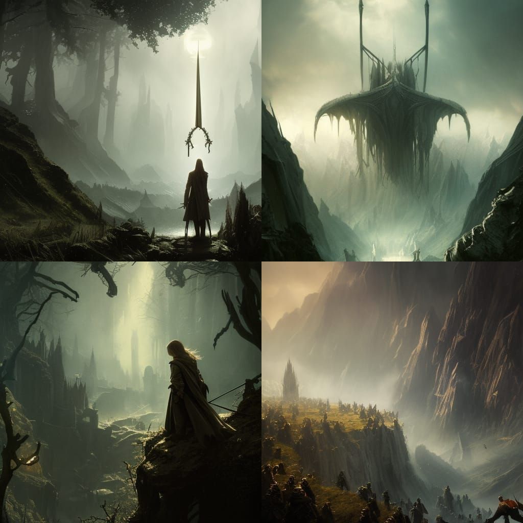 Epic Dark Fantasy Landscape in 8k Resolution