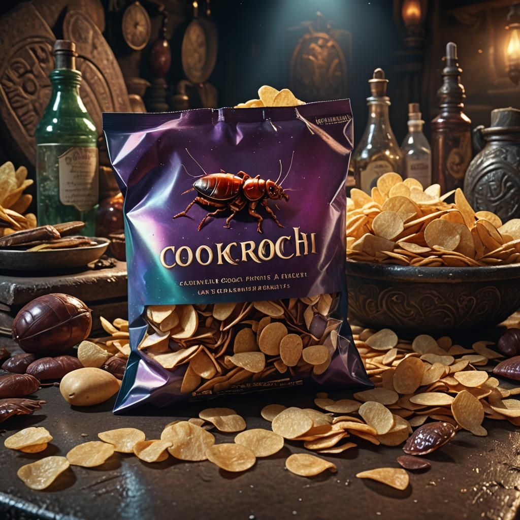 Mystical Bag of Cockroach Chips: Matte Painting