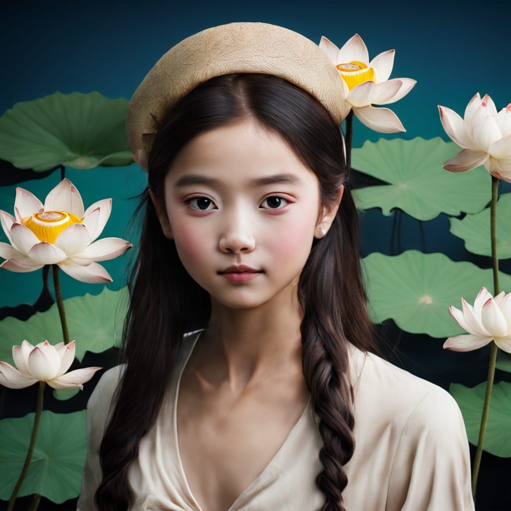 Elegant Lotus Flower in Bloom