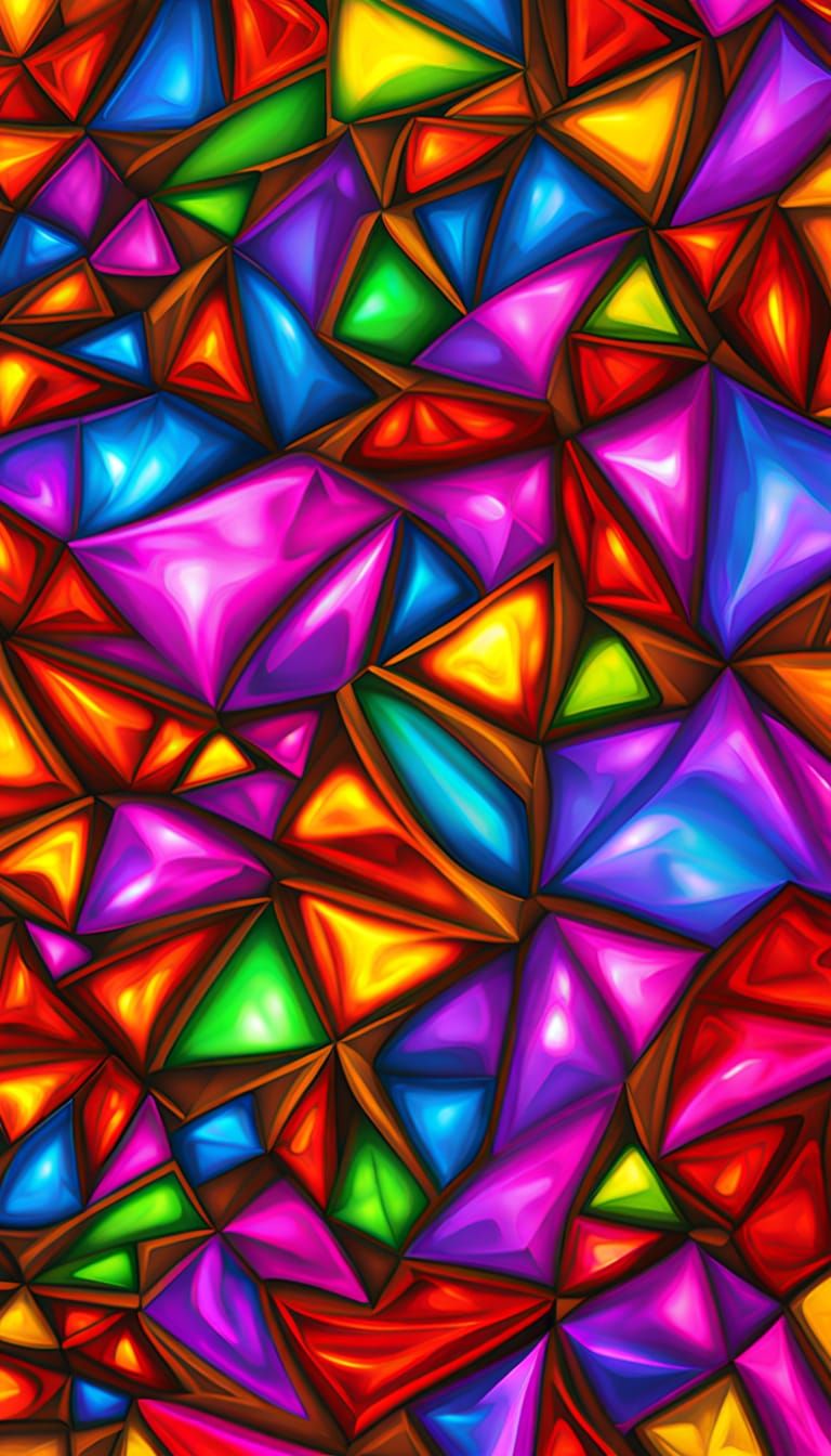 Vibrant Fractal Dreamscape in Neon 3D