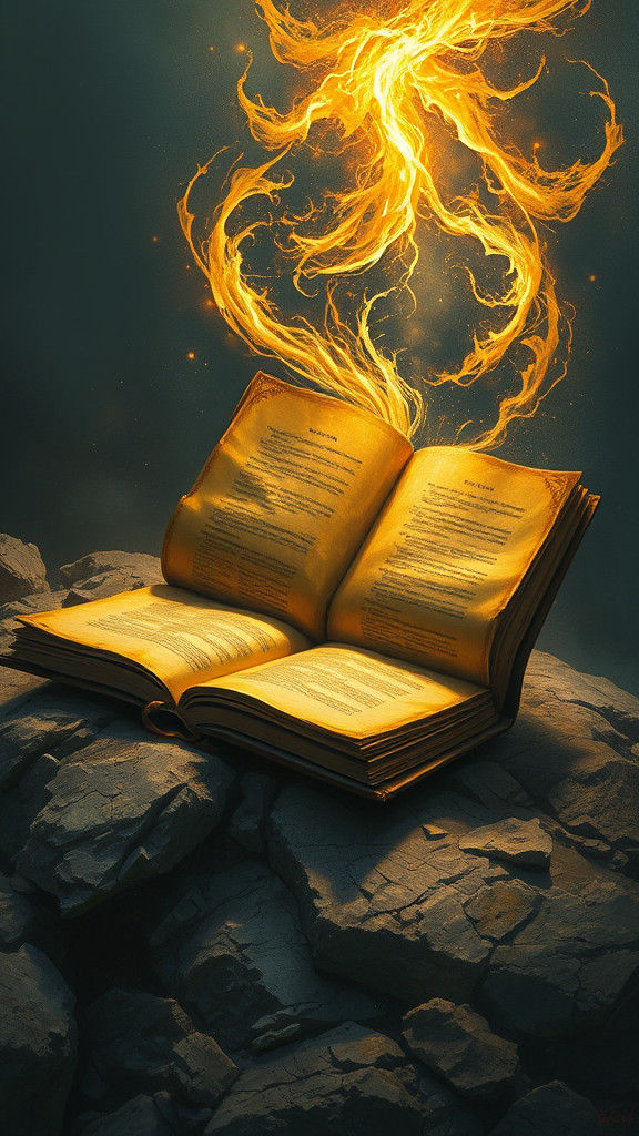 Ethereal Light Illuminates Ancient Book