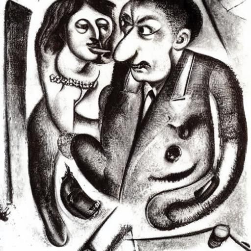 Locksmith Vasya's Divorce: Expressionist Style