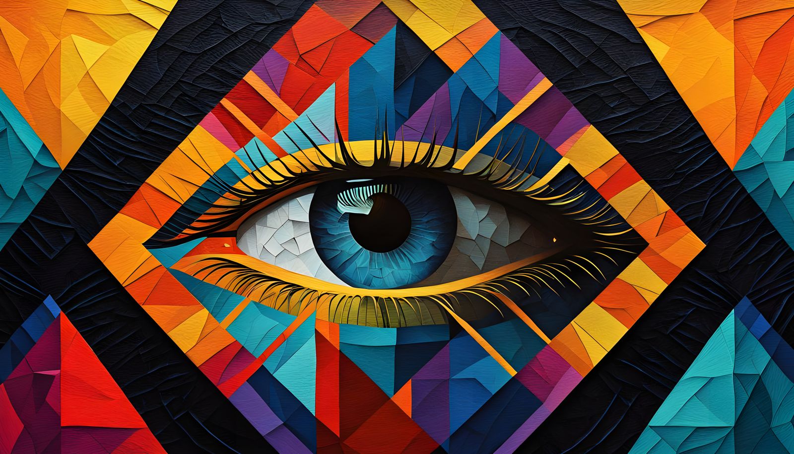 Cosmophobia Horror Vision in Neo-Impressionist Style