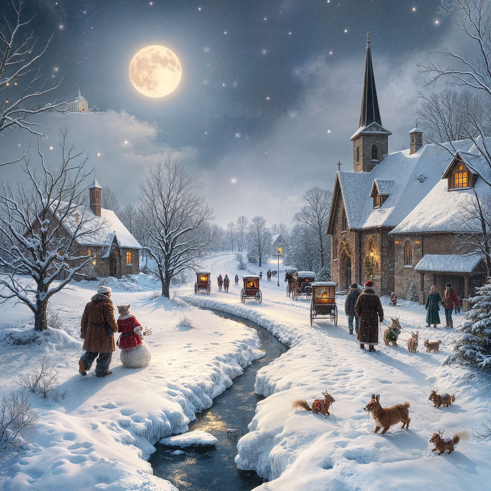 Winter Wonderland in Old World France