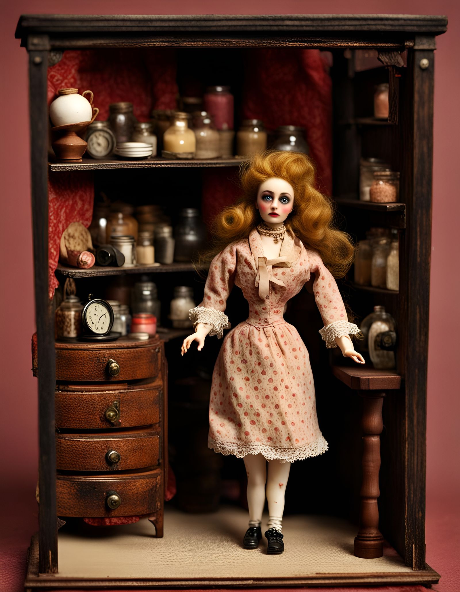Dollhouse Bordello: A Disturbing Interior Scene