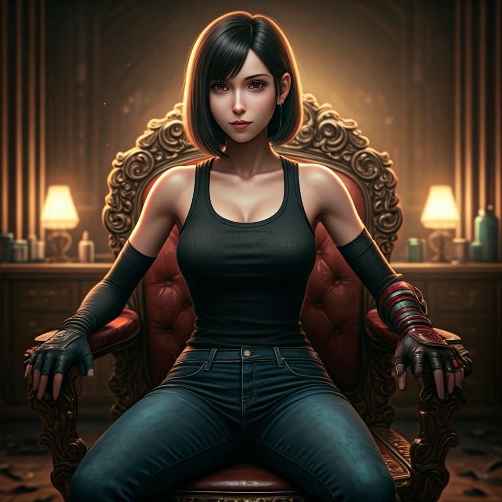 Tifa Lockhart in Elegant 3D Anime Style