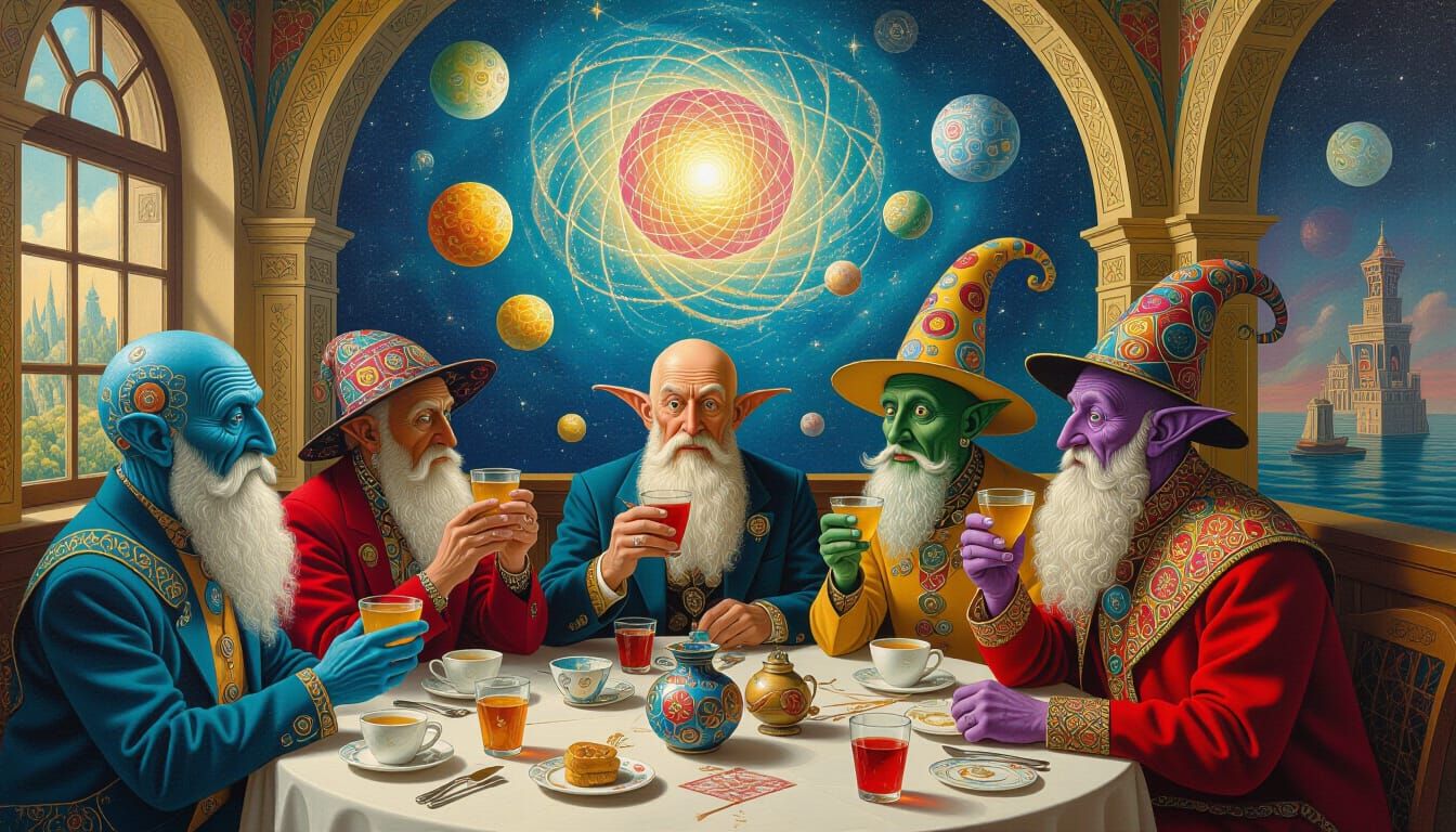 Psychedelic Utopia: Sacred Geometry in Bosch Style