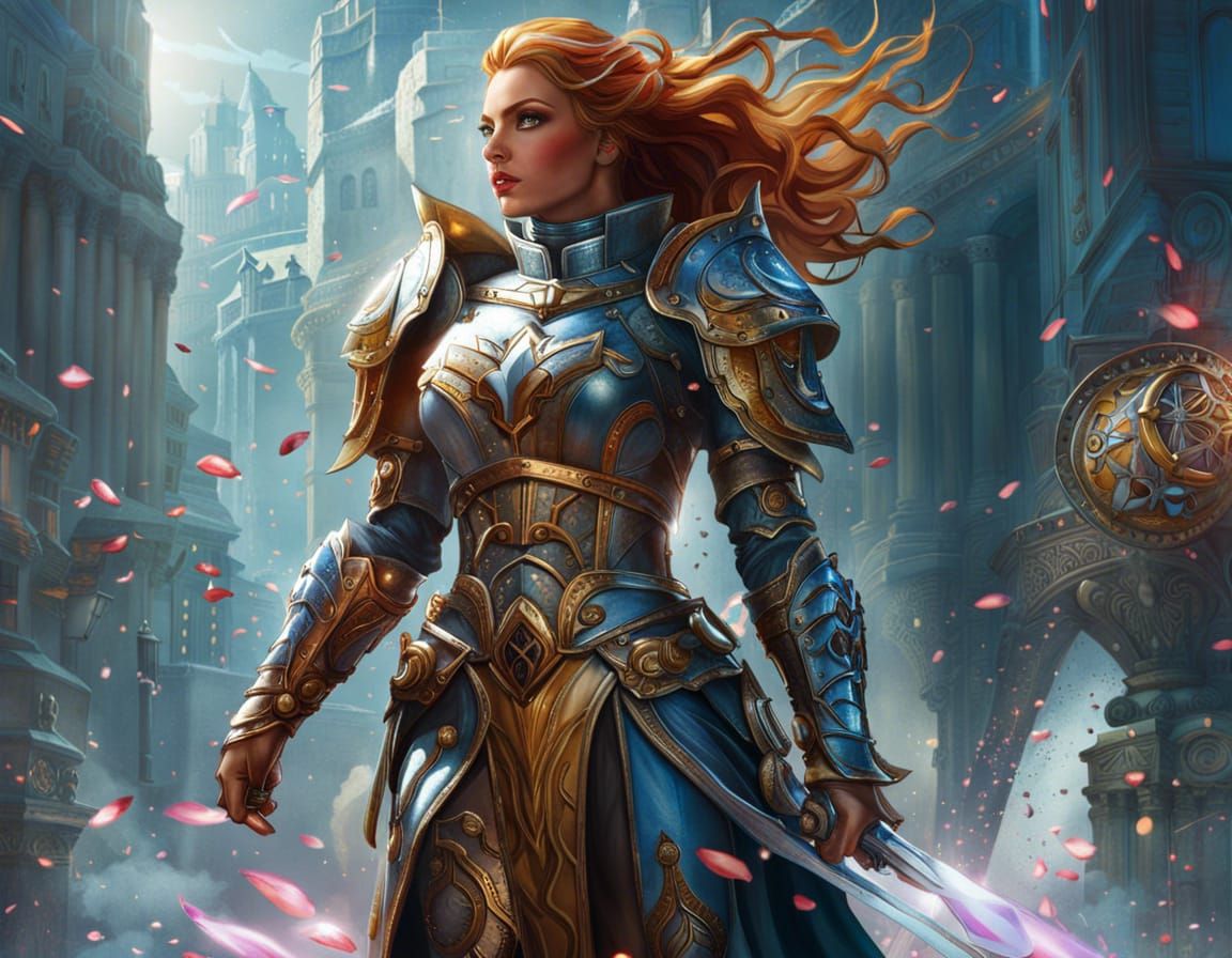 Cleric Woman in Detailed Hyperrealistic Digital Art