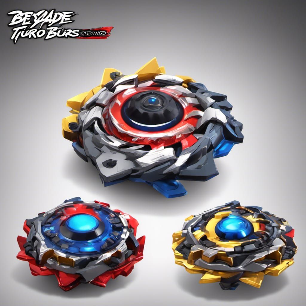 Custom Beyblade Burst Turbo: 3D Render