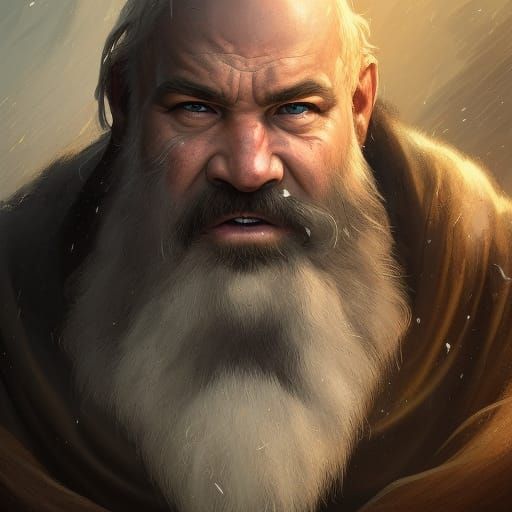 Dwarven RPG Character Portrait in High Definition