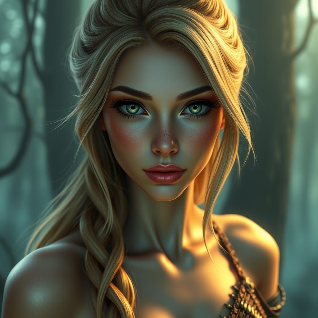 Ethereal Goddess with Masculine Strength