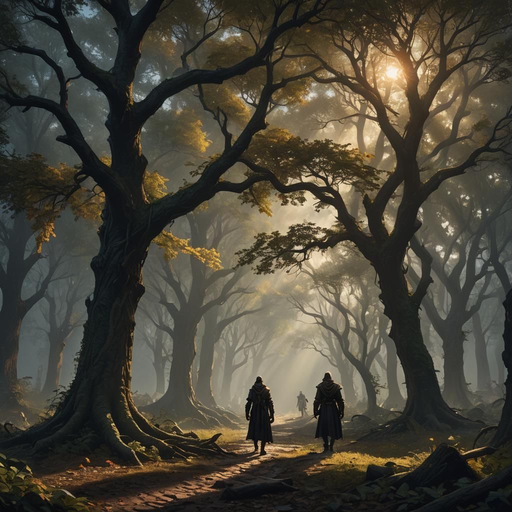 Hope's Resilience: Dark Fantasy Concept Art