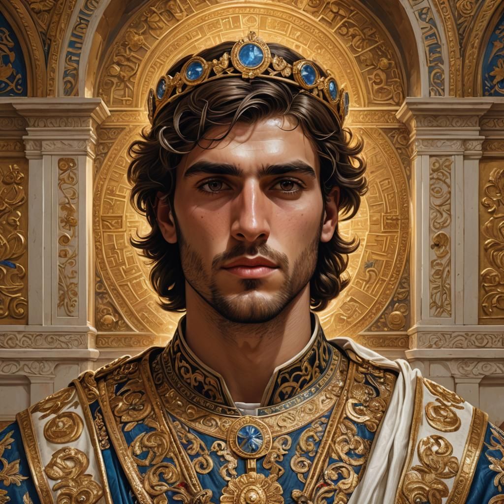 Demetrius Aleramici del Monferrato Basileos Portrait, Digita...