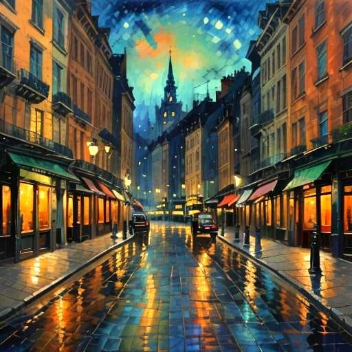 Cityscape <lora:Impressionist City:1.0>