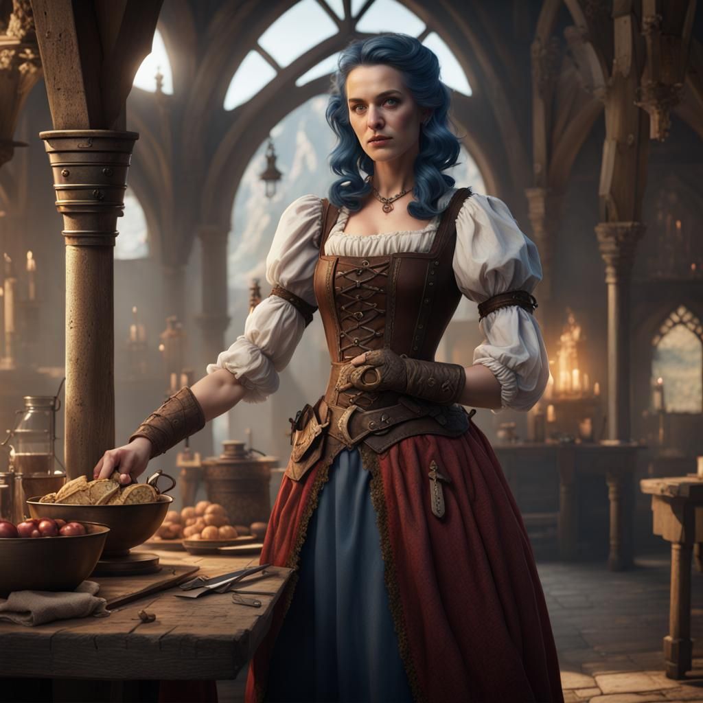 Katie Perry as Medieval Serving Wench