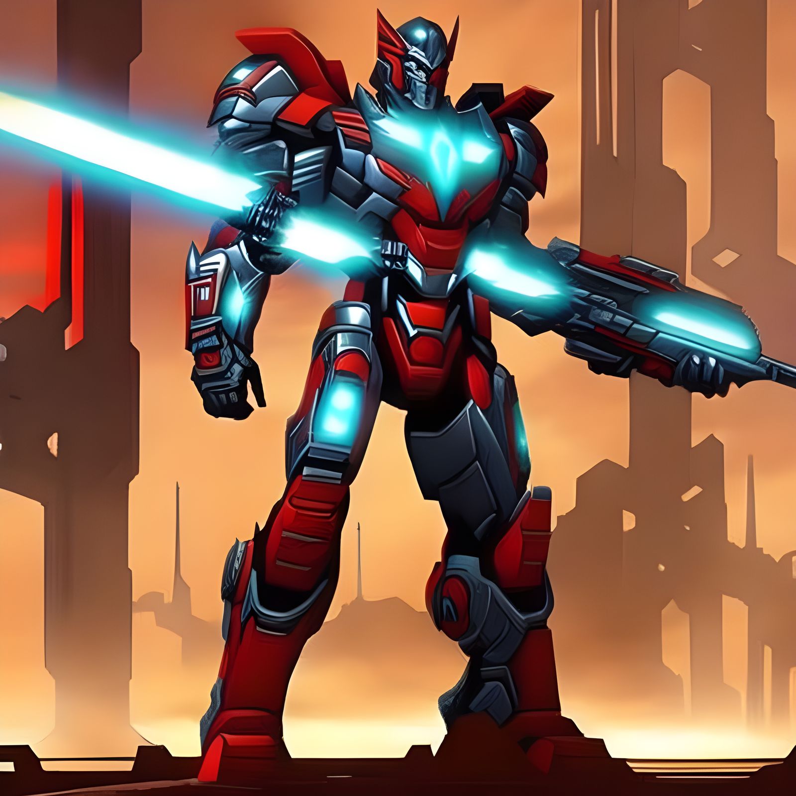 Cyberpunk Optimus Prime Concept Art