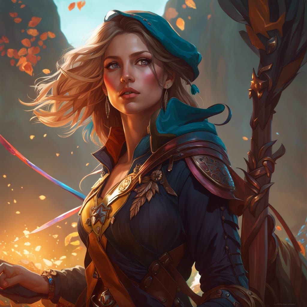 Rootless Wanderer Portrait in Hyperdetailed Style