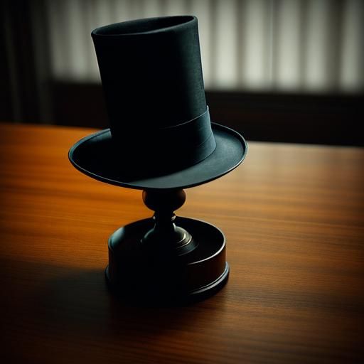 Cinematic Close-Up of a Top Hat