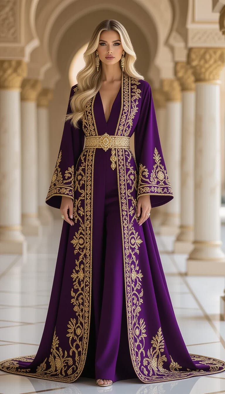 Businesswoman in Royal-Inspired Abaya