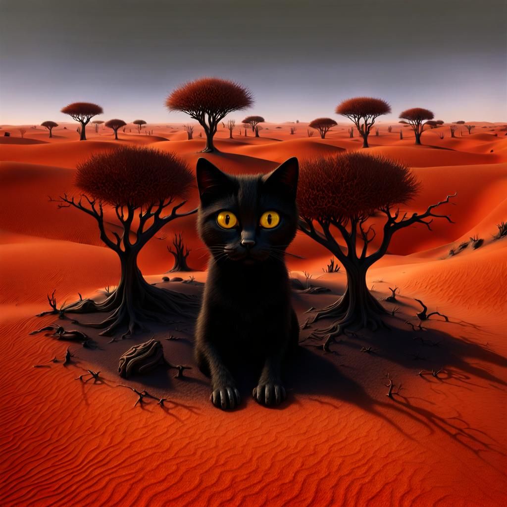 Surreal Desert Demons in Namib, Africa