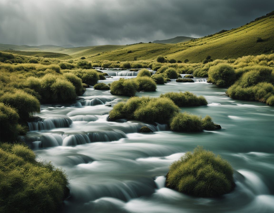 Fine Art Photography of Luminous Water Sculptures in Tranqui...