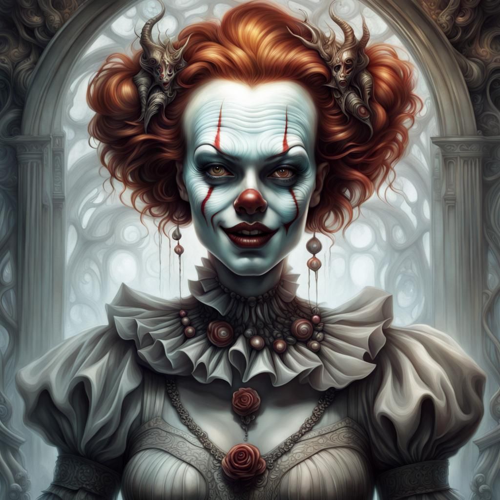 Pennywise Goddess Portrait in Fine Art Style