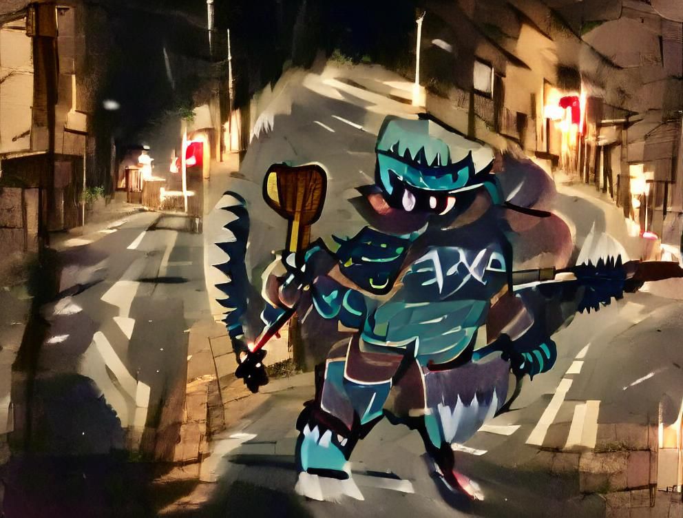 AI Interpretation of Streetlight Hunter