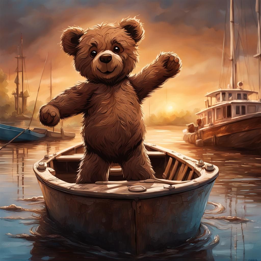 Teddy Bear Ready for a Boat Trip
