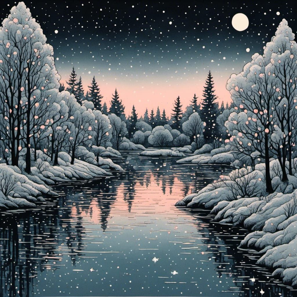 Lyric-Inspired Abstract in Colored Pencil Style