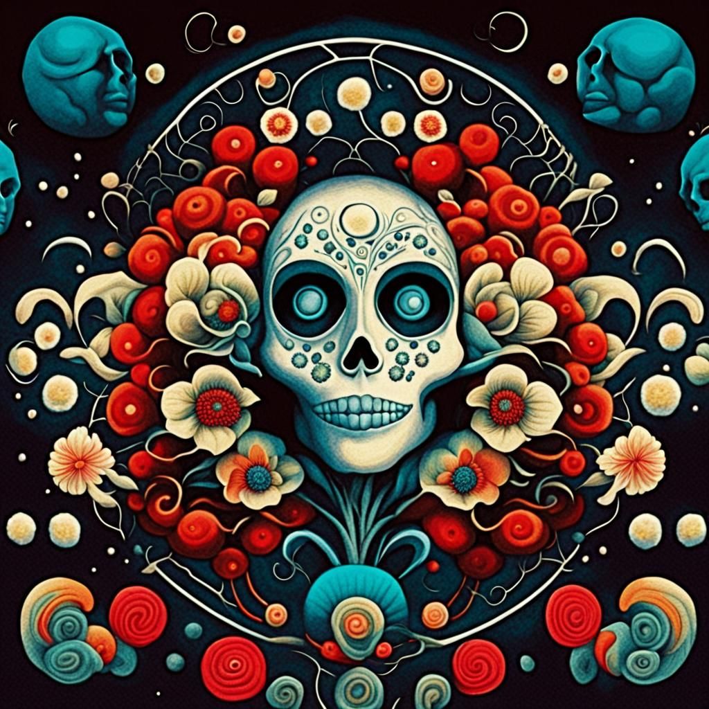 Australian Native Garden in Abstract Impressionistic Style