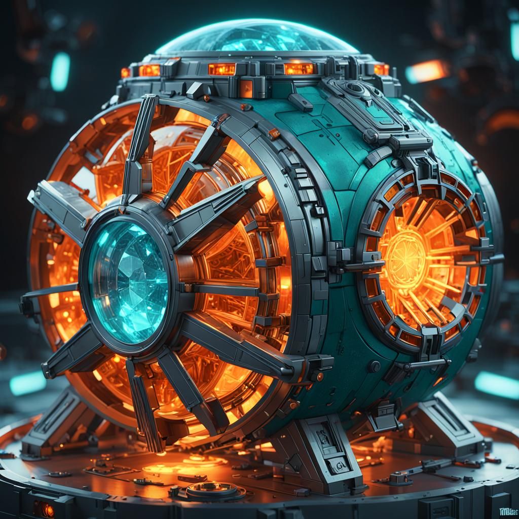 Kyber Crystal Computer in Hyperdetailed Digital Art
