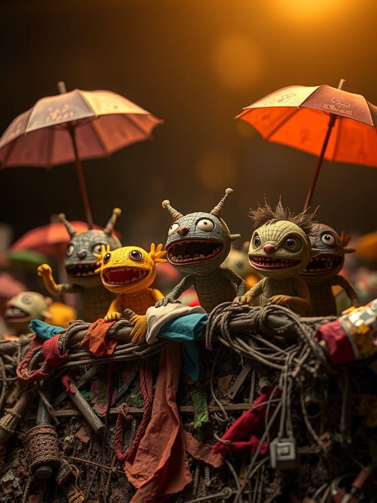 Claymation Creatures Stage Whimsical Protest