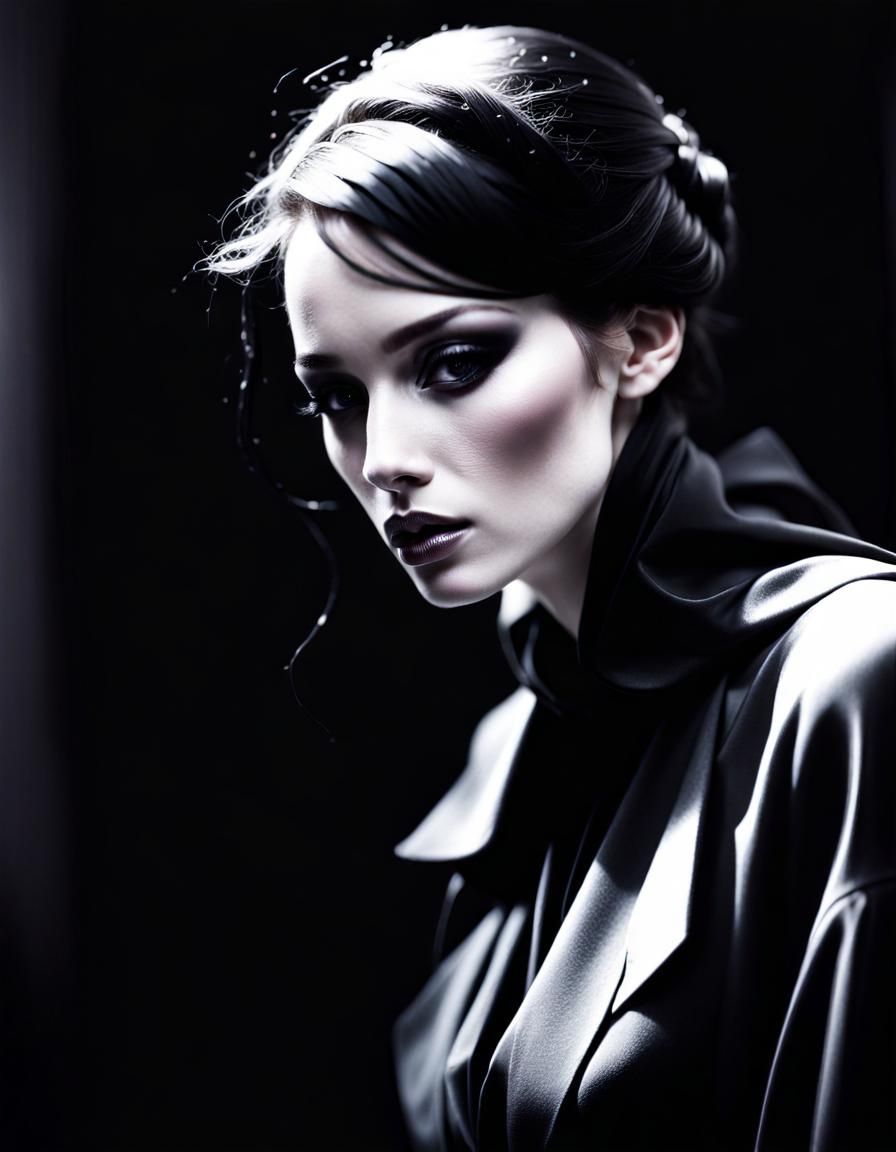 Noir Widow with Uraeus in Soft Focus