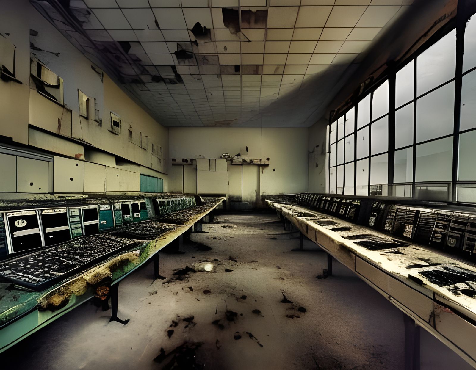 Chernobyl Control Center in Hyperrealistic Post-Apocalyptic ...