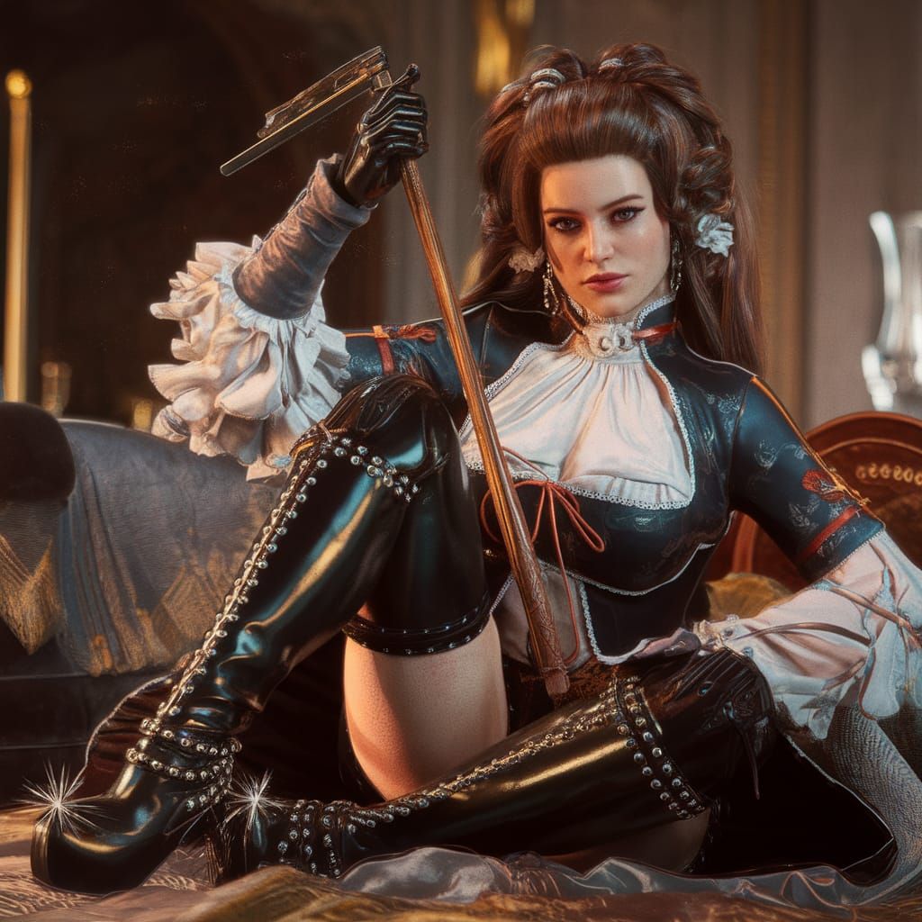 Mamie Van Doren in Elegant Rodeo Chic, Artstation Featured C...