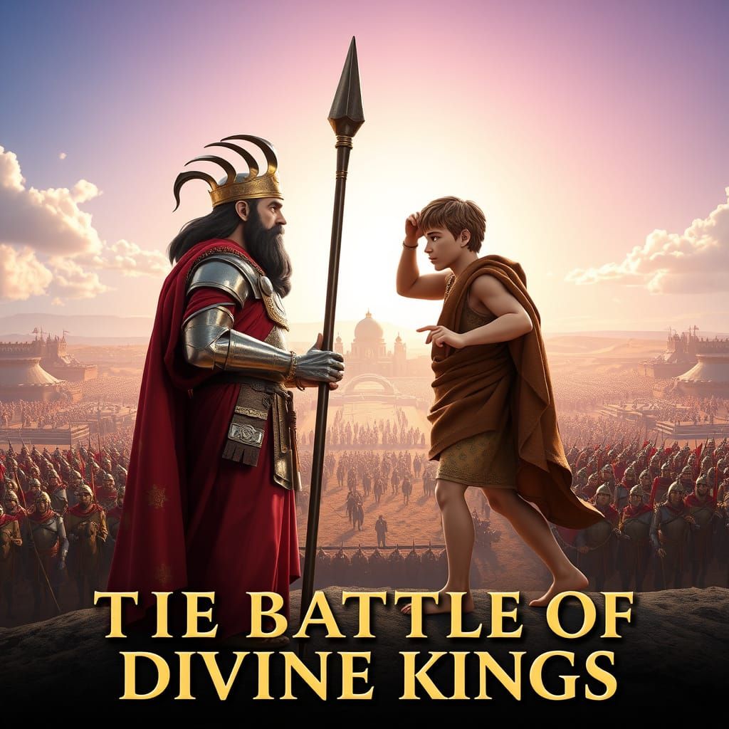 Epic Biblical Showdown: King Saul vs King David in a Pixar-I...