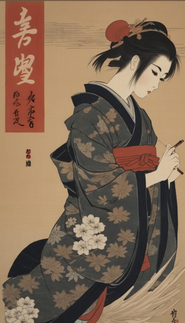 UKIYO-E Geisha