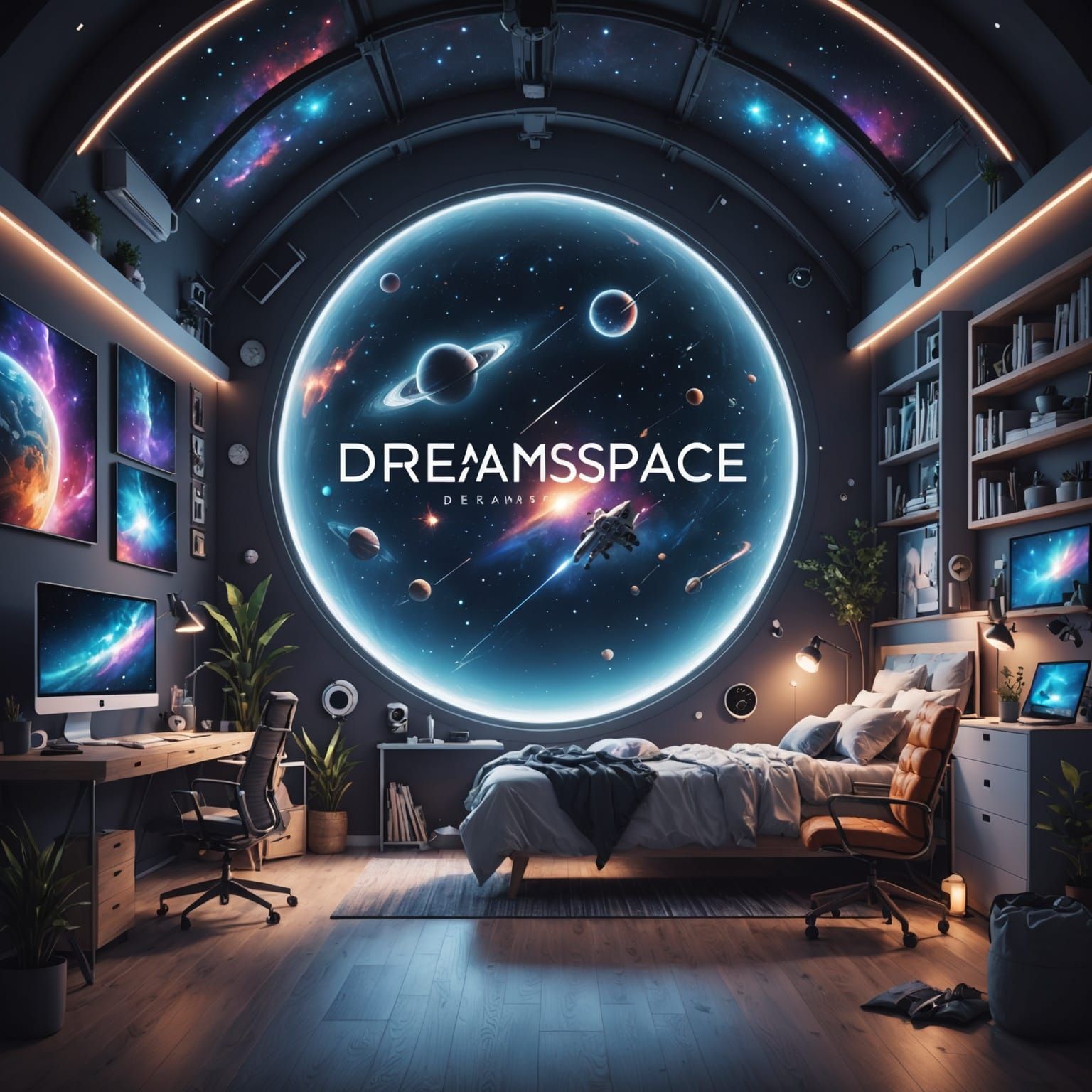 Abstract Dreamspace AI Art