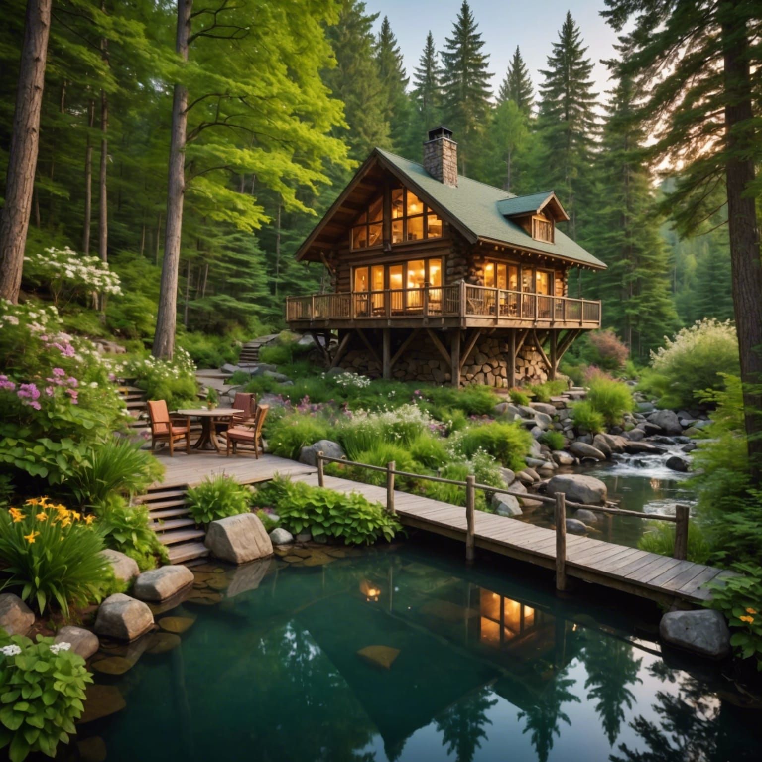 Charming Treetop Hideaway in Lush Verdant Foliage