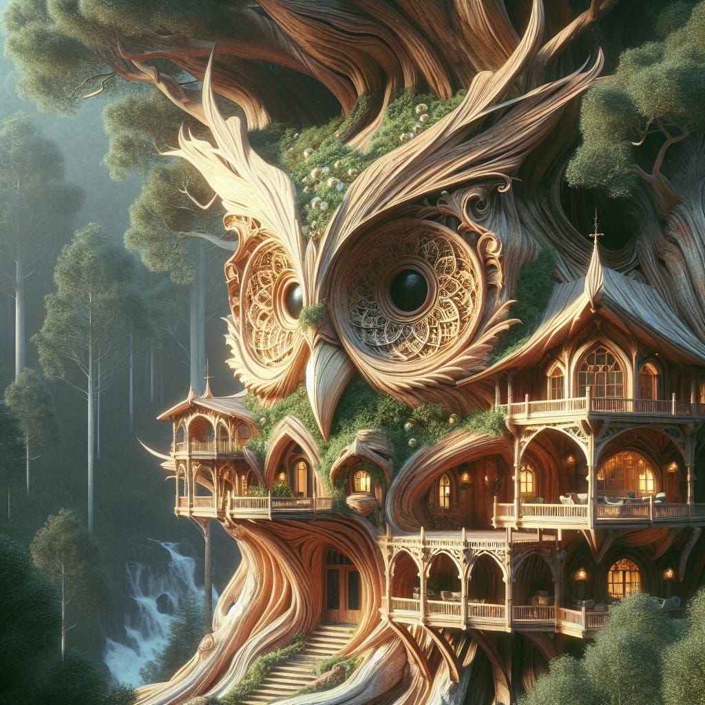 Serene Owl Treehouse Daily Challenge #580
#DC1000