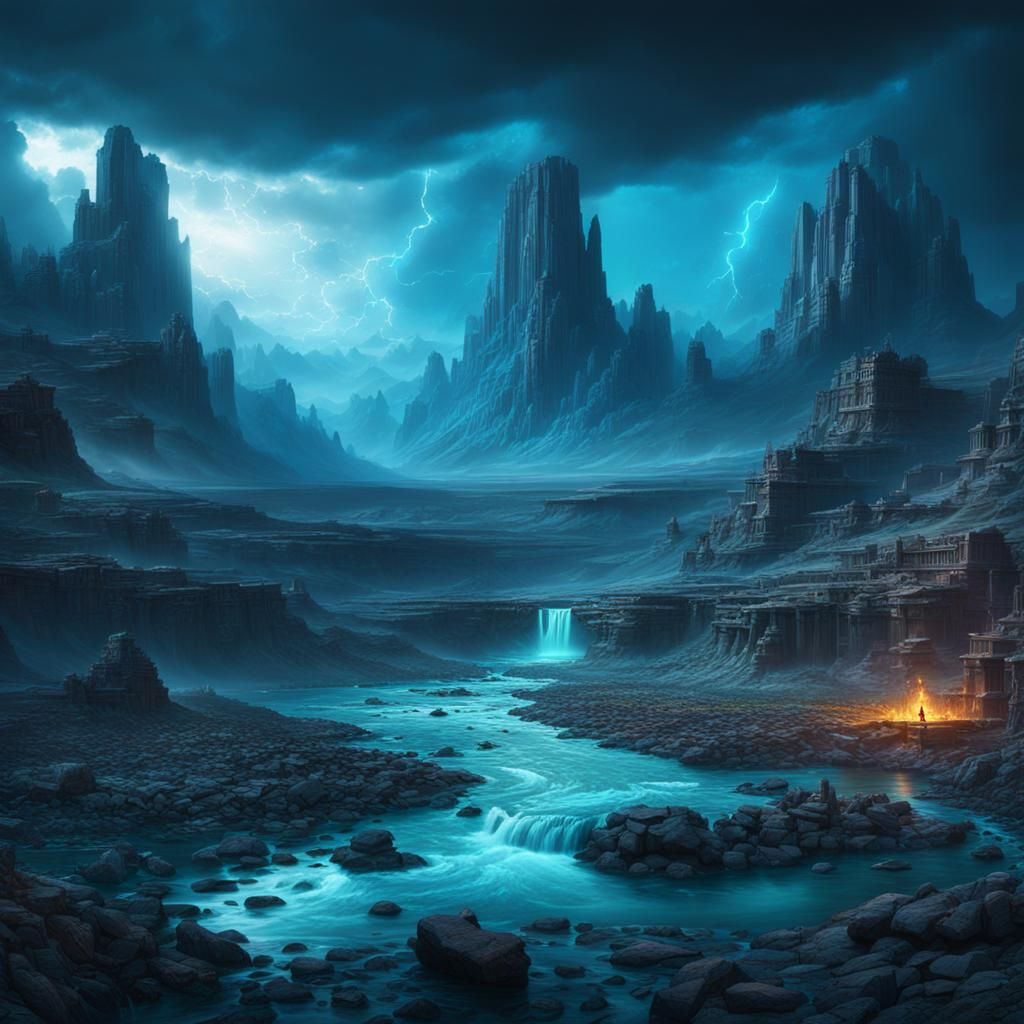 Unquenchable Thirst: Emotional Blues in Digital Art