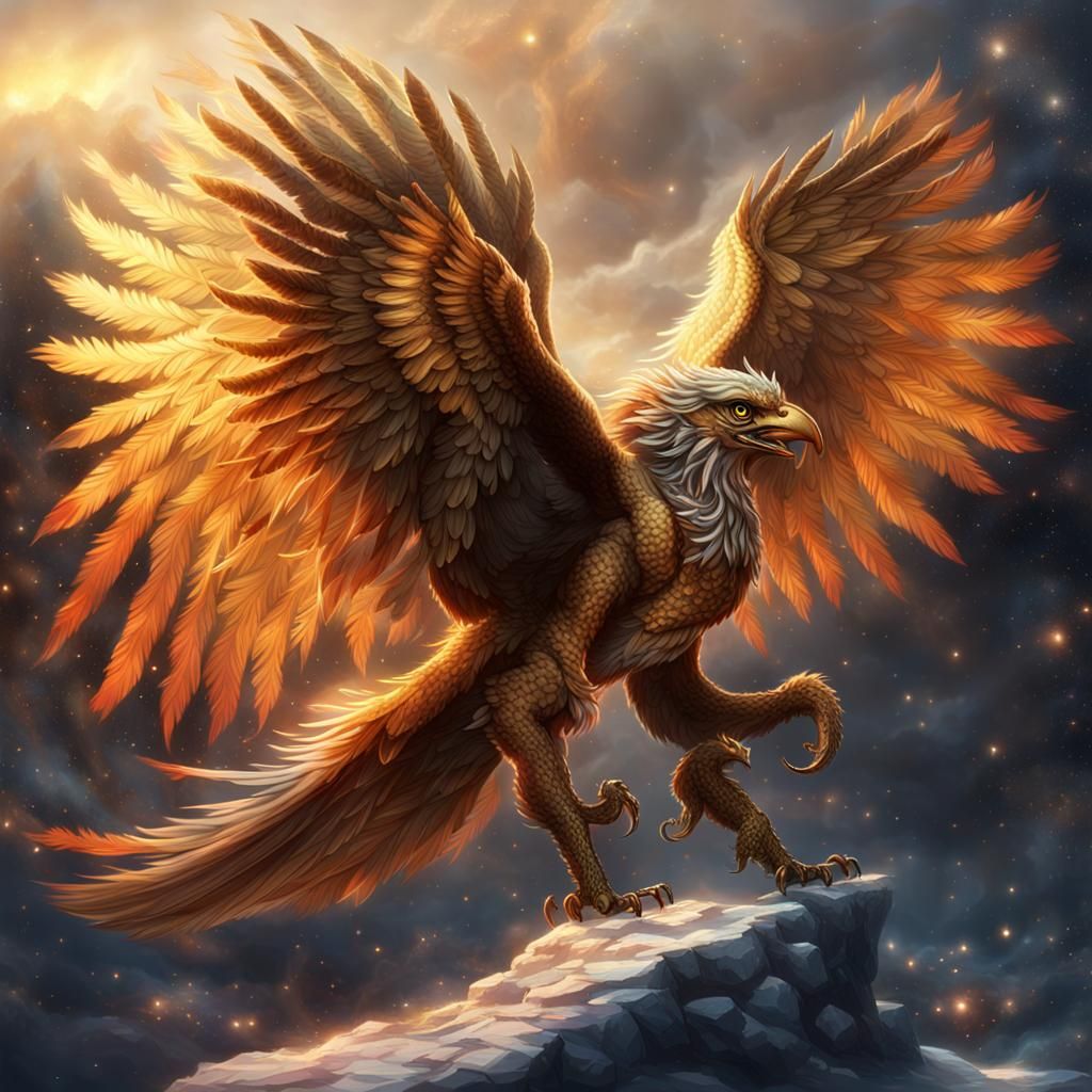 The Celestial Gryphon Phoenix: Just your average, run-of-the-mill creature standing in a boring ol' celestial realm. Wit...