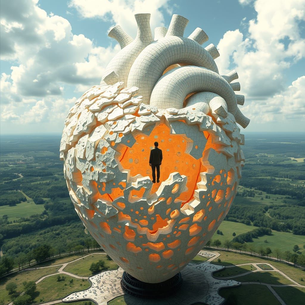 Surreal World Map in Fantasy Art Style