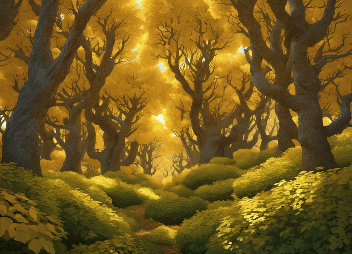 Golden forest