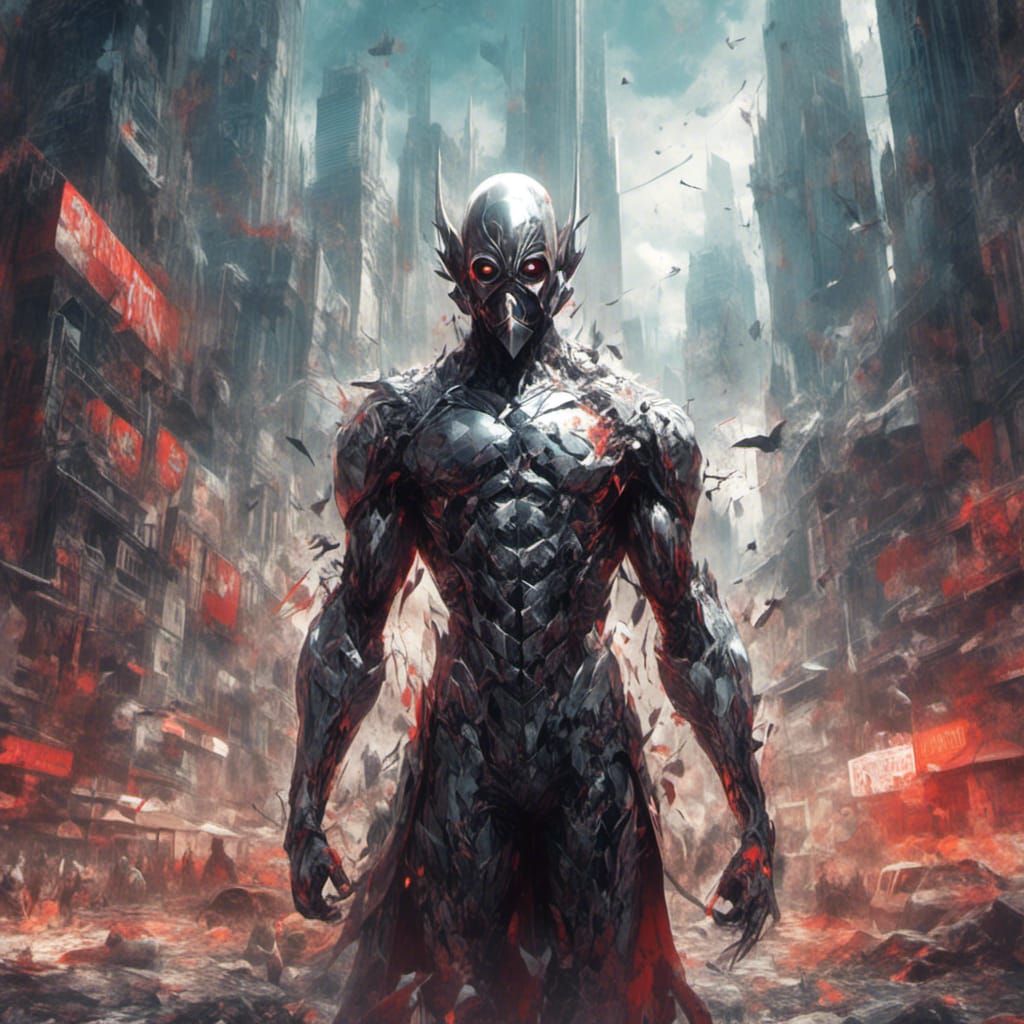 Malicious Supervillain Attack: Dark Fantasy Concept Art