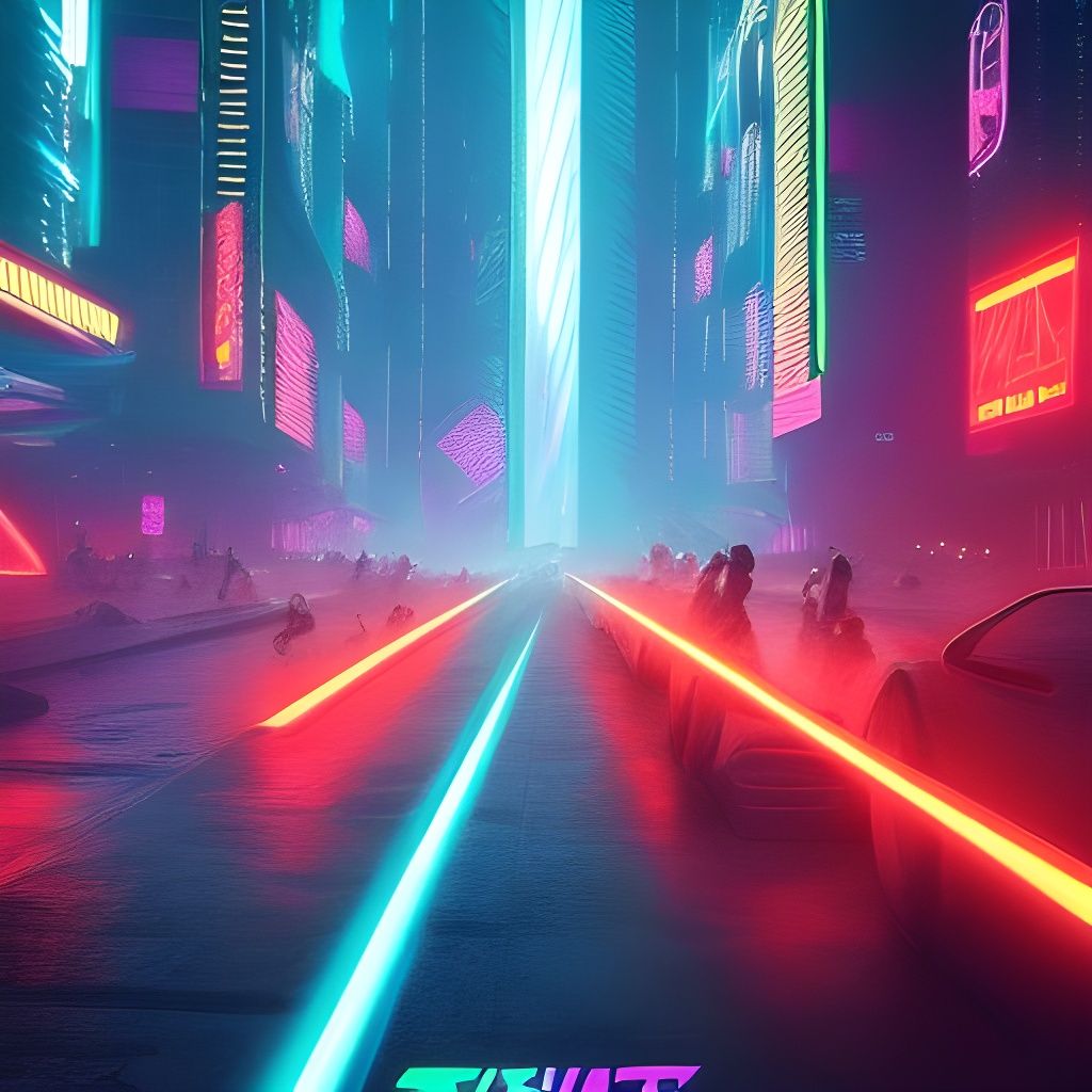 Futuristic Coruscant in Cyberpunk 2099 Style