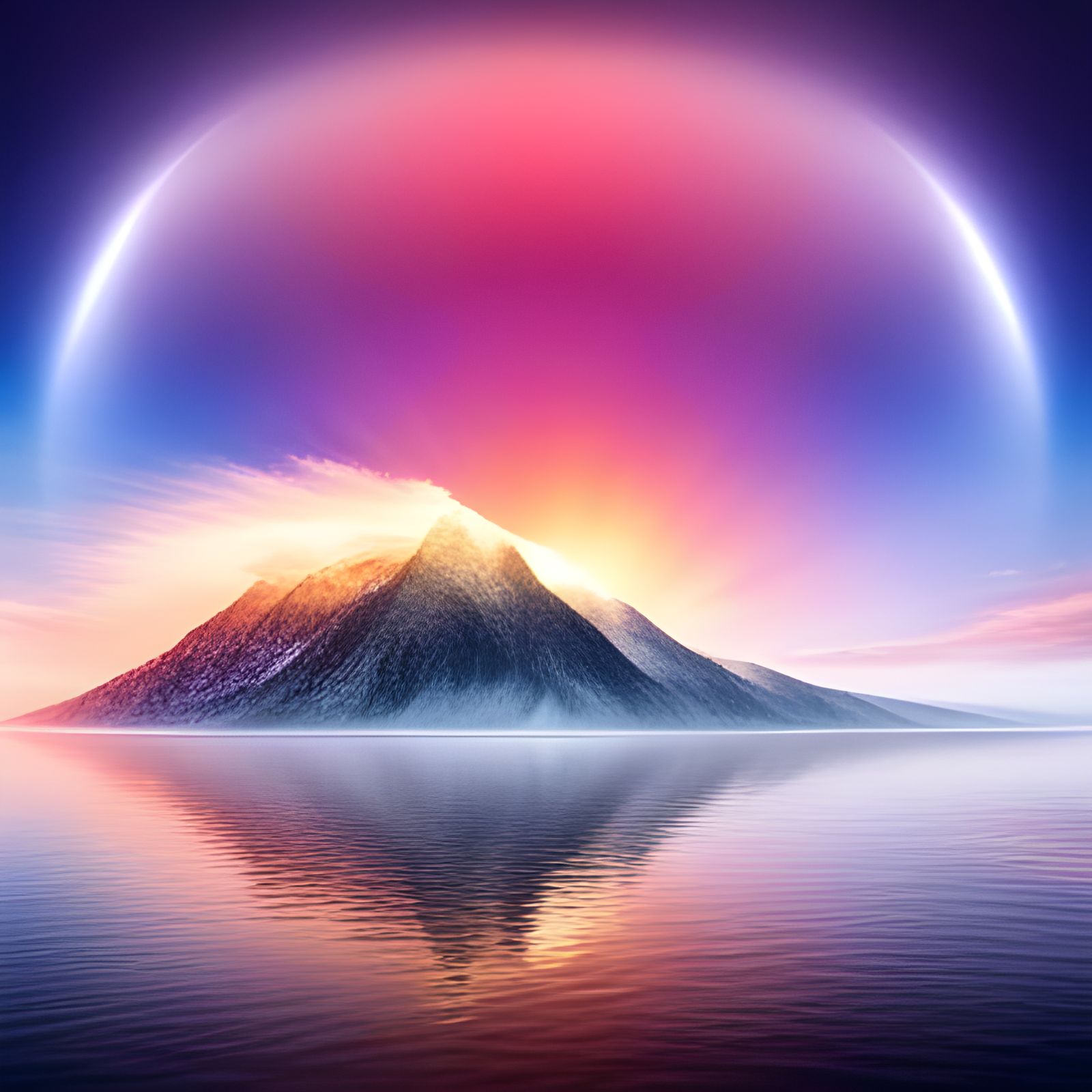 Rainbow Light Reflected in a Gemstone